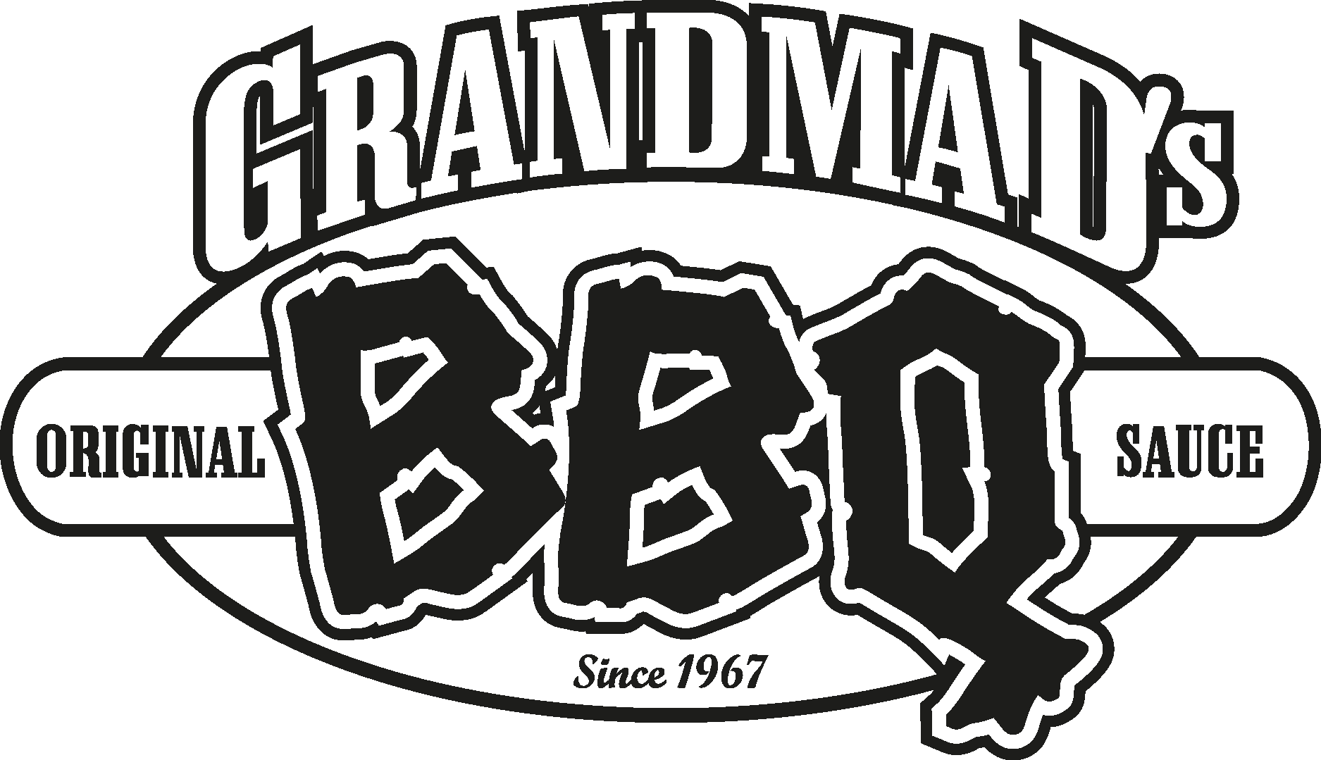 Grandmad's BBQ Cookhouse Logo Vector Logo